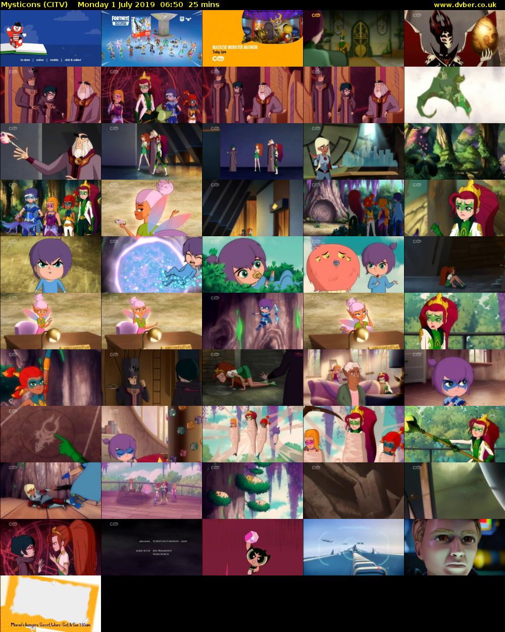 Mysticons (CITV) Monday 1 July 2019 06:50 - 07:15