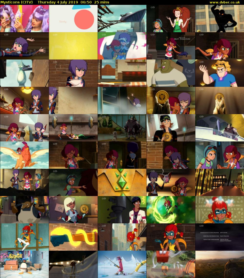 Mysticons (CITV) Thursday 4 July 2019 06:50 - 07:15