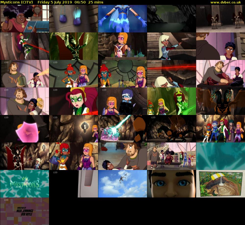 Mysticons (CITV) Friday 5 July 2019 06:50 - 07:15