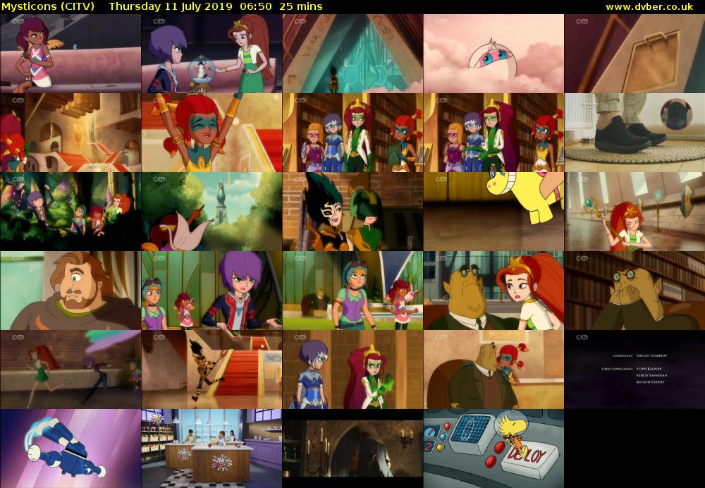 Mysticons (CITV) Thursday 11 July 2019 06:50 - 07:15