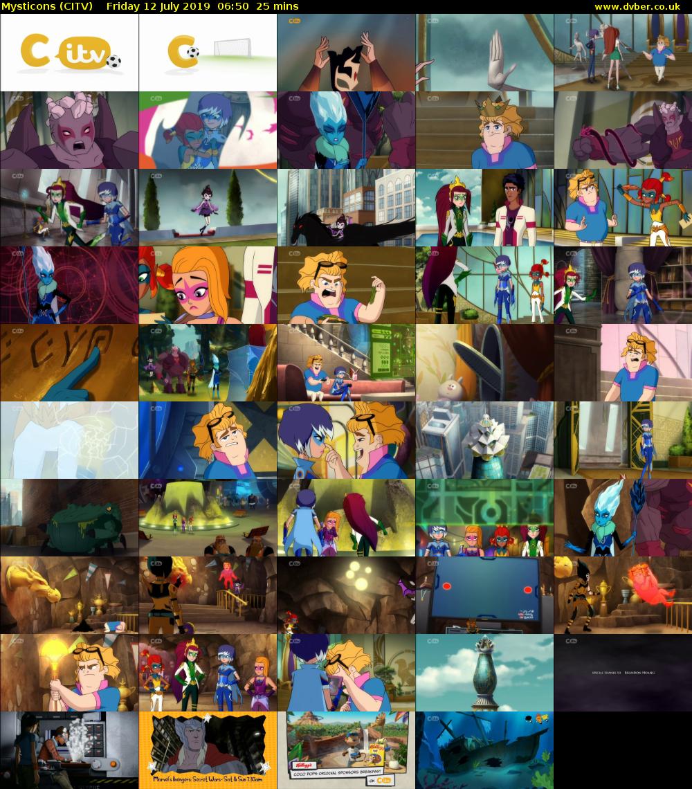 Mysticons (CITV) Friday 12 July 2019 06:50 - 07:15