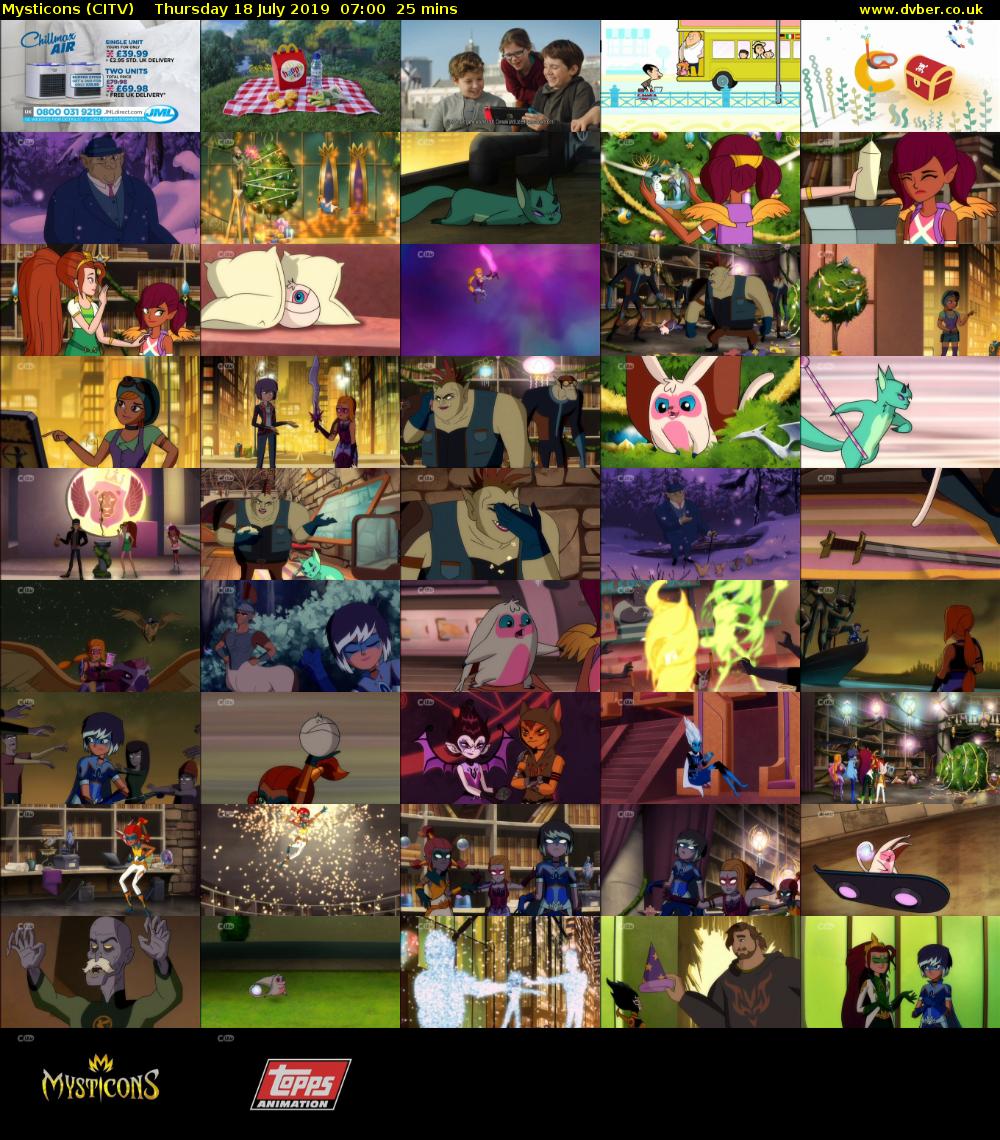 Mysticons (CITV) Thursday 18 July 2019 07:00 - 07:25