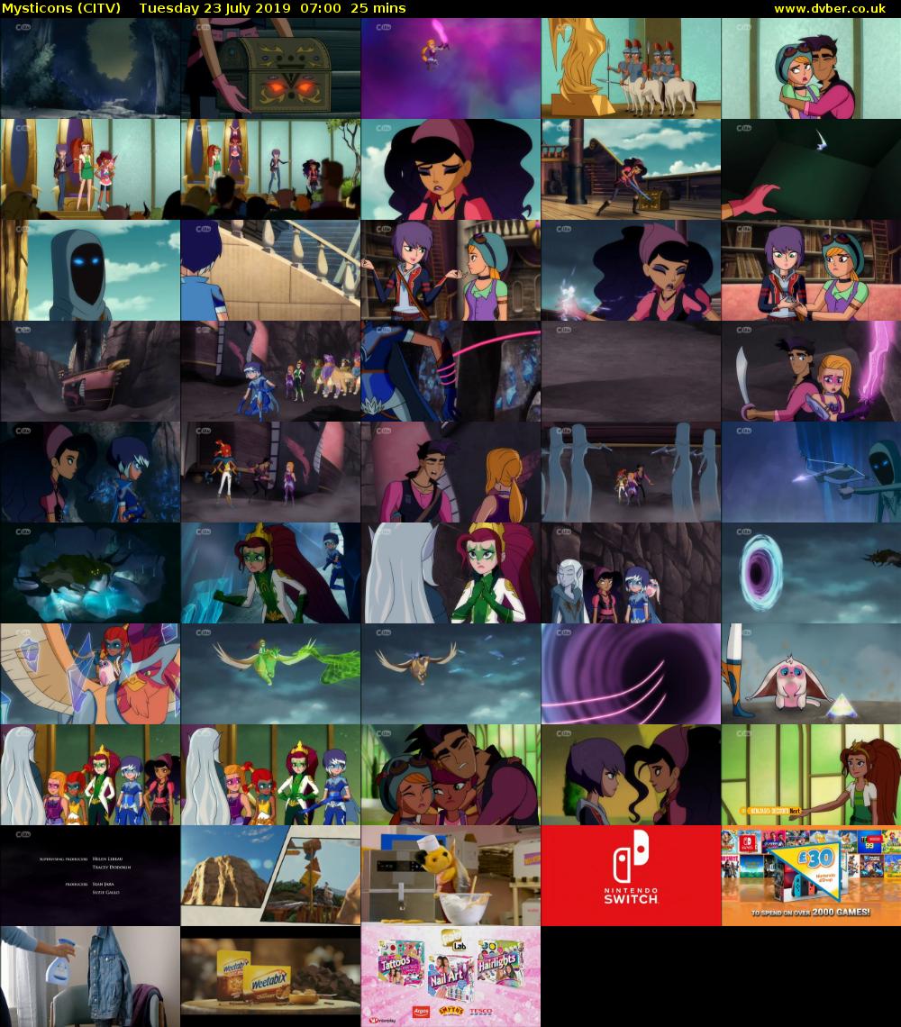 Mysticons (CITV) Tuesday 23 July 2019 07:00 - 07:25