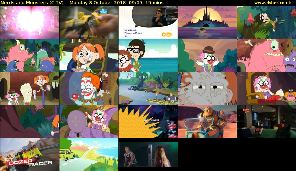 Nerds and Monsters (CITV) Monday 8 October 2018 09:05 - 09:20