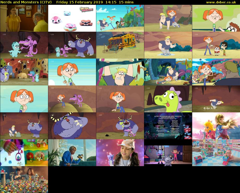 Nerds and Monsters (CITV) Friday 15 February 2019 14:15 - 14:30