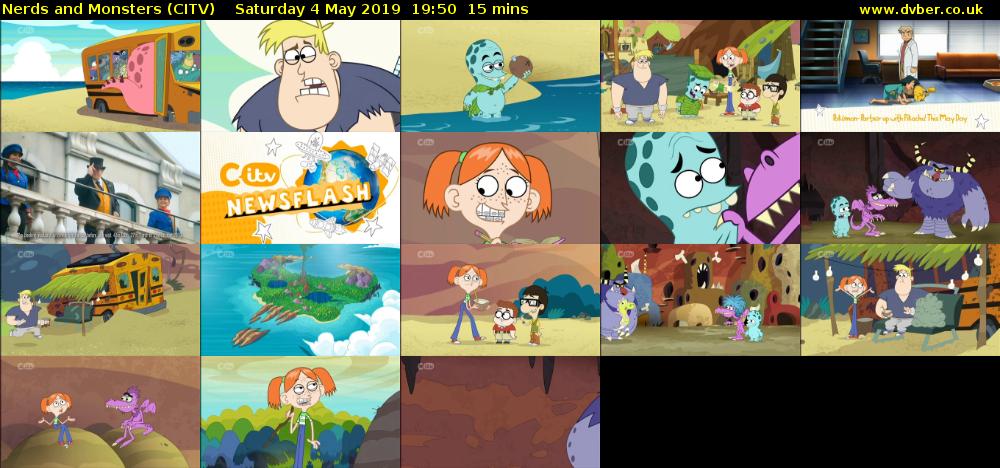Nerds and Monsters (CITV) Saturday 4 May 2019 19:50 - 20:05