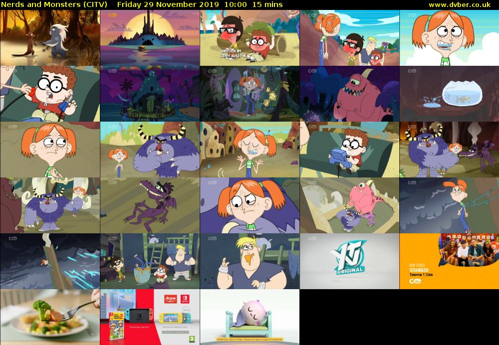 Nerds and Monsters (CITV) Friday 29 November 2019 10:00 - 10:15