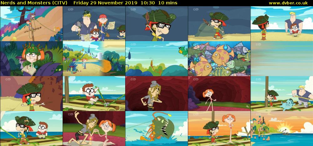 Nerds and Monsters (CITV) Friday 29 November 2019 10:30 - 10:40