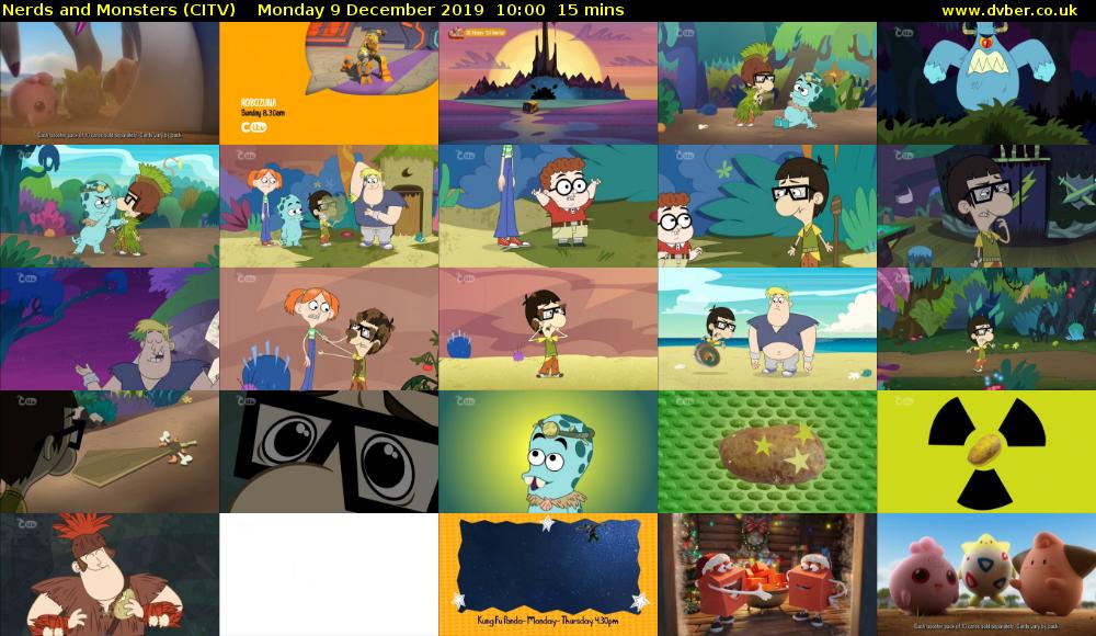 Nerds and Monsters (CITV) Monday 9 December 2019 10:00 - 10:15