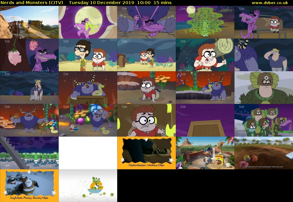 Nerds and Monsters (CITV) Tuesday 10 December 2019 10:00 - 10:15