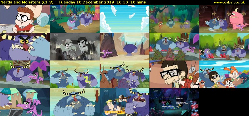 Nerds and Monsters (CITV) Tuesday 10 December 2019 10:30 - 10:40