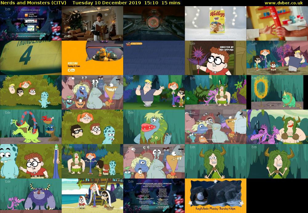 Nerds and Monsters (CITV) Tuesday 10 December 2019 15:10 - 15:25