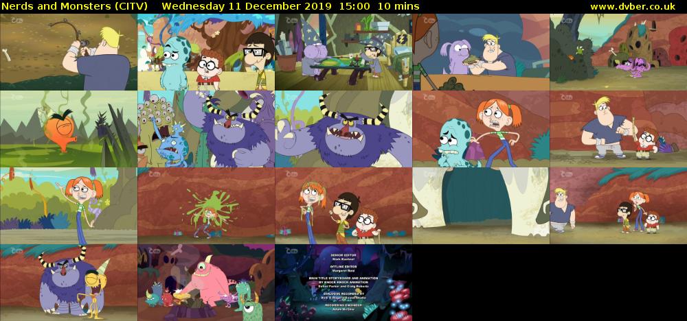 Nerds and Monsters (CITV) Wednesday 11 December 2019 15:00 - 15:10