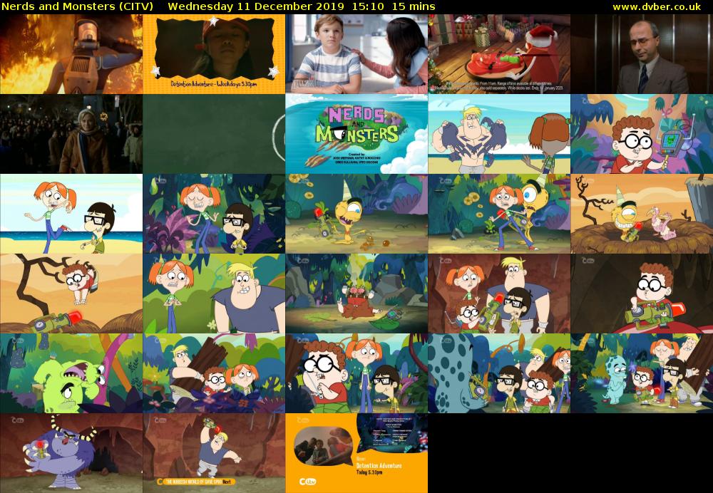 Nerds and Monsters (CITV) Wednesday 11 December 2019 15:10 - 15:25