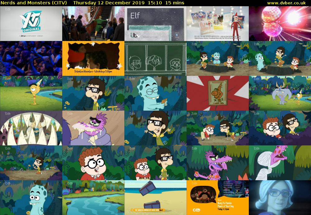 Nerds and Monsters (CITV) Thursday 12 December 2019 15:10 - 15:25