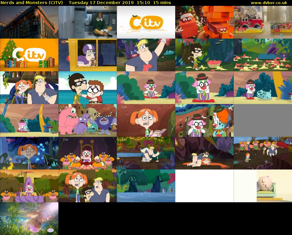 Nerds and Monsters (CITV) Tuesday 17 December 2019 15:10 - 15:25