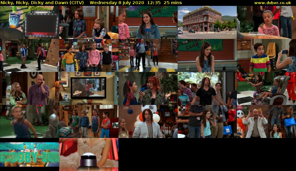 Nicky, Ricky, Dicky and Dawn (CITV) Wednesday 8 July 2020 12:35 - 13:00