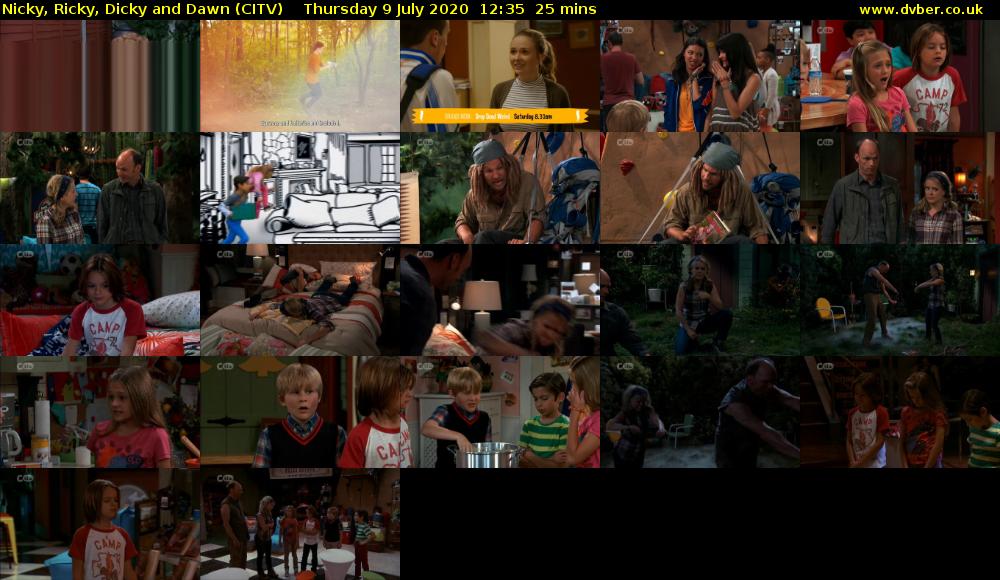 Nicky, Ricky, Dicky and Dawn (CITV) Thursday 9 July 2020 12:35 - 13:00