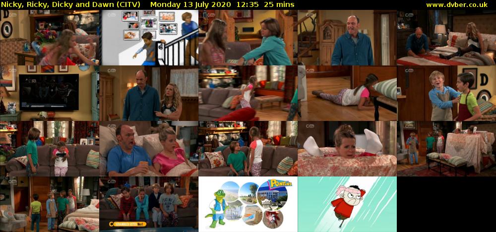 Nicky, Ricky, Dicky and Dawn (CITV) Monday 13 July 2020 12:35 - 13:00