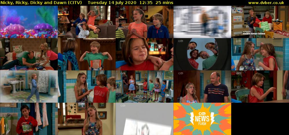 Nicky, Ricky, Dicky and Dawn (CITV) Tuesday 14 July 2020 12:35 - 13:00