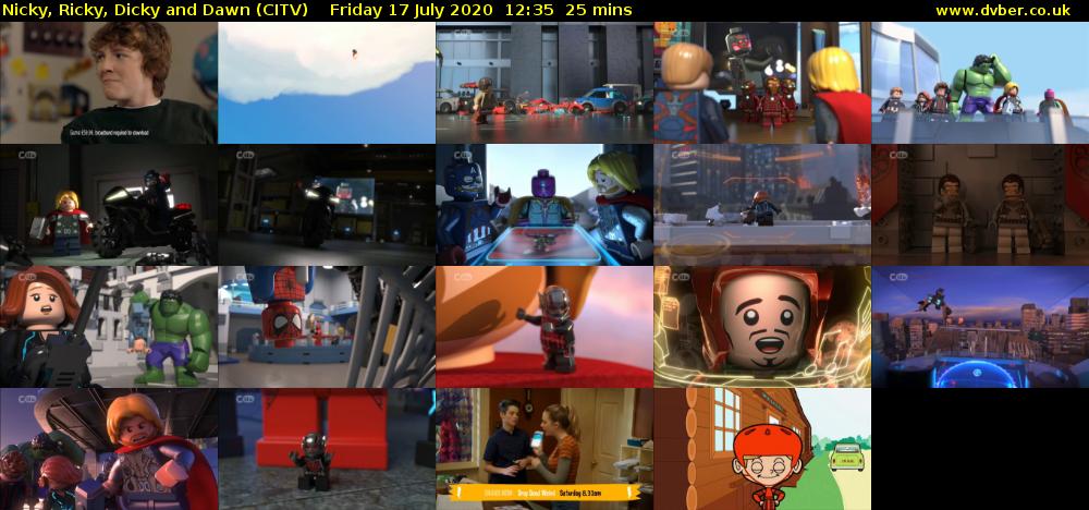Nicky, Ricky, Dicky and Dawn (CITV) Friday 17 July 2020 12:35 - 13:00