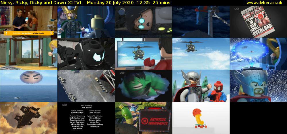 Nicky, Ricky, Dicky and Dawn (CITV) Monday 20 July 2020 12:35 - 13:00