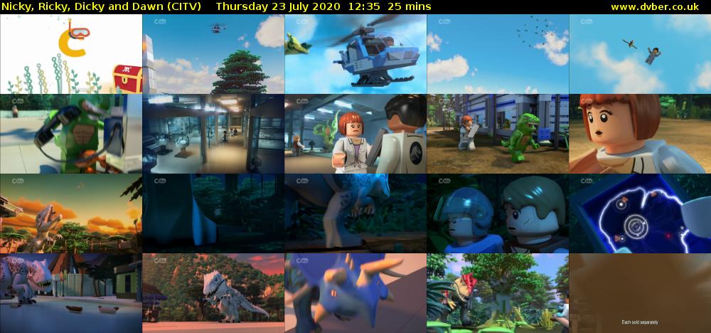 Nicky, Ricky, Dicky and Dawn (CITV) Thursday 23 July 2020 12:35 - 13:00