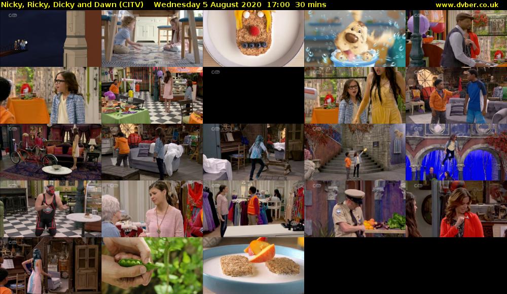 Nicky, Ricky, Dicky and Dawn (CITV) Wednesday 5 August 2020 17:00 - 17:30