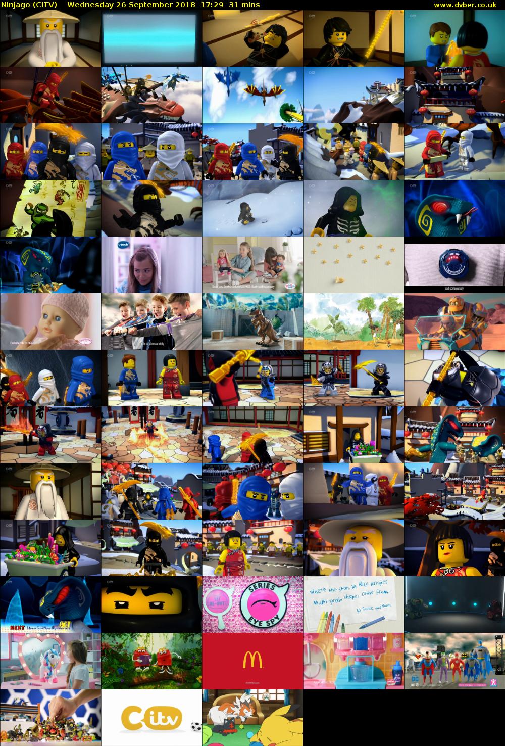 NinjaGo (CITV) Wednesday 26 September 2018 17:29 - 18:00