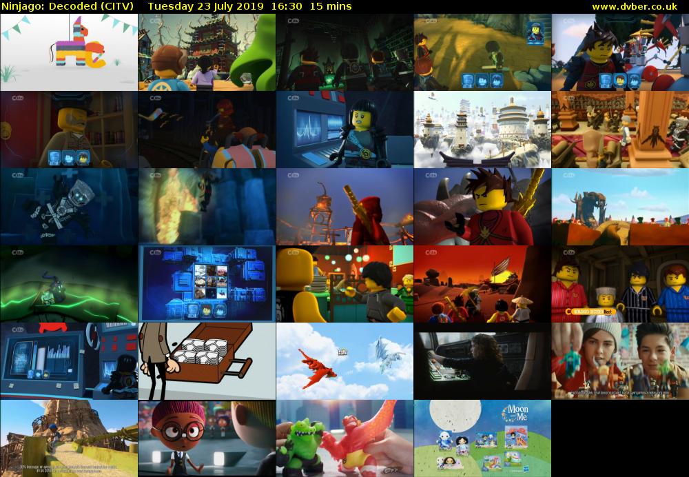 Ninjago: Decoded (CITV) Tuesday 23 July 2019 16:30 - 16:45