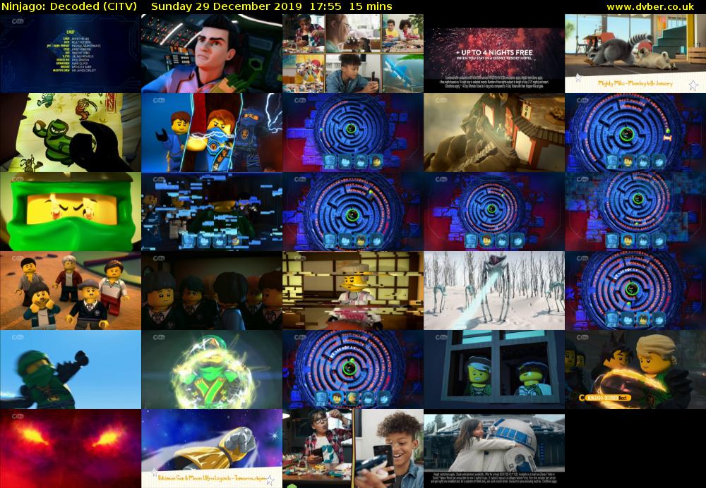 Ninjago: Decoded (CITV) Sunday 29 December 2019 17:55 - 18:10
