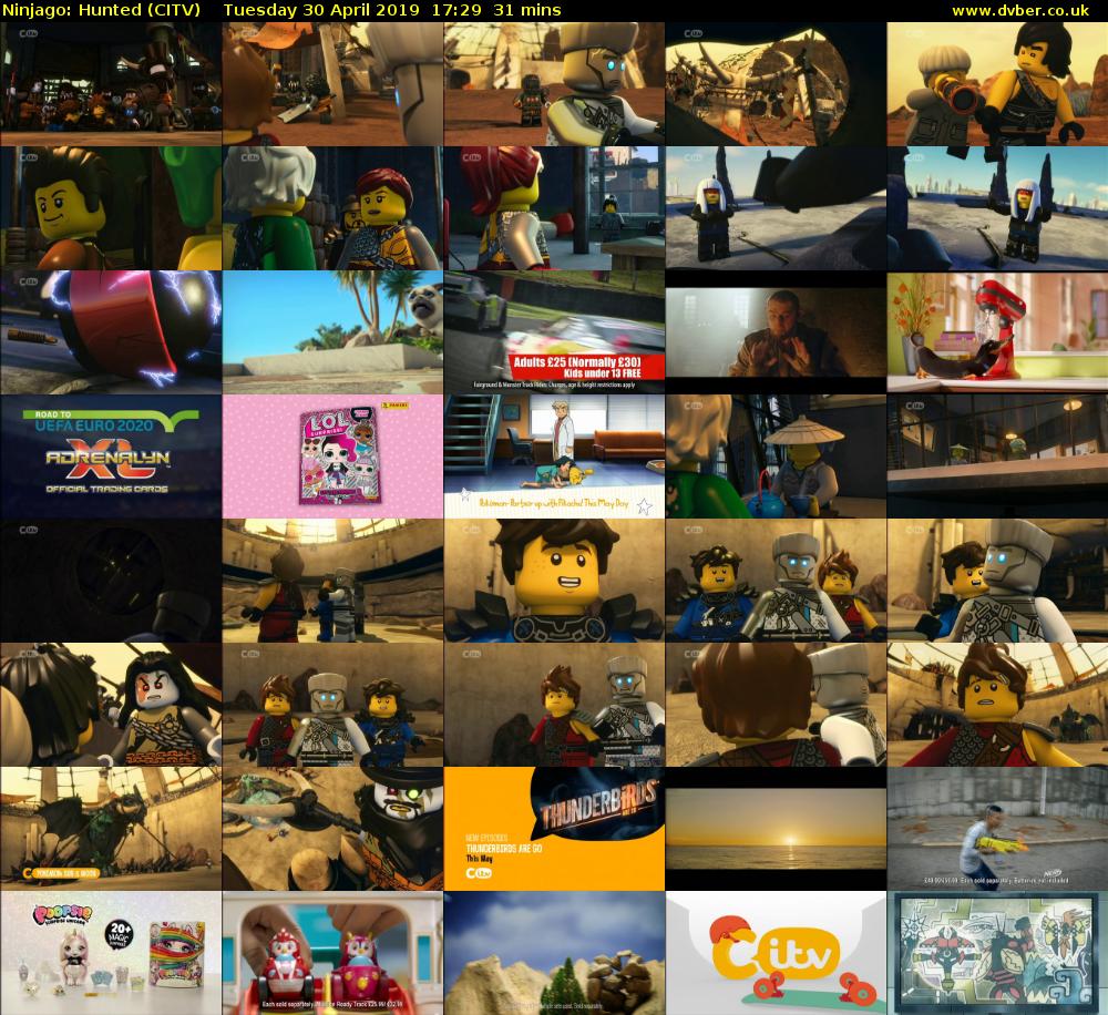 Ninjago: Hunted (CITV) Tuesday 30 April 2019 17:29 - 18:00