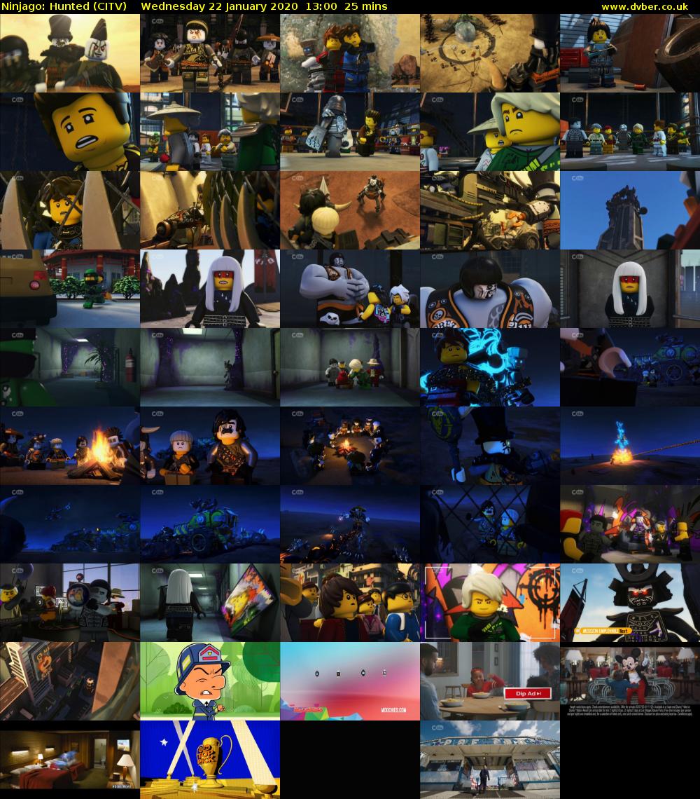 Ninjago: Hunted (CITV) Wednesday 22 January 2020 13:00 - 13:25