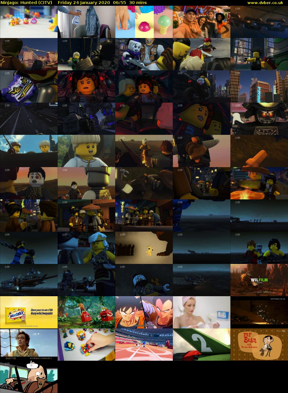 Ninjago: Hunted (CITV) Friday 24 January 2020 06:55 - 07:25