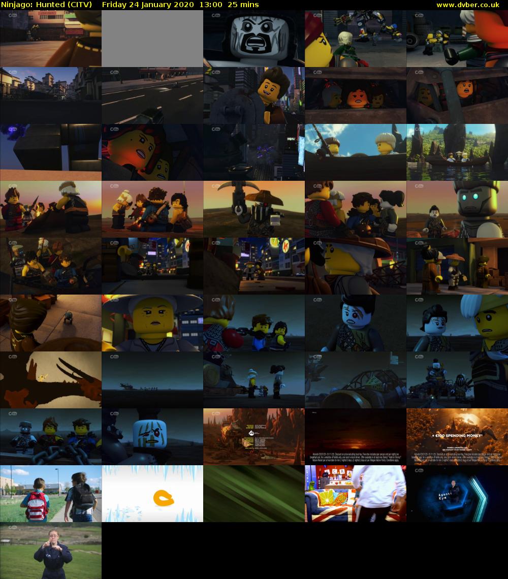 Ninjago: Hunted (CITV) Friday 24 January 2020 13:00 - 13:25
