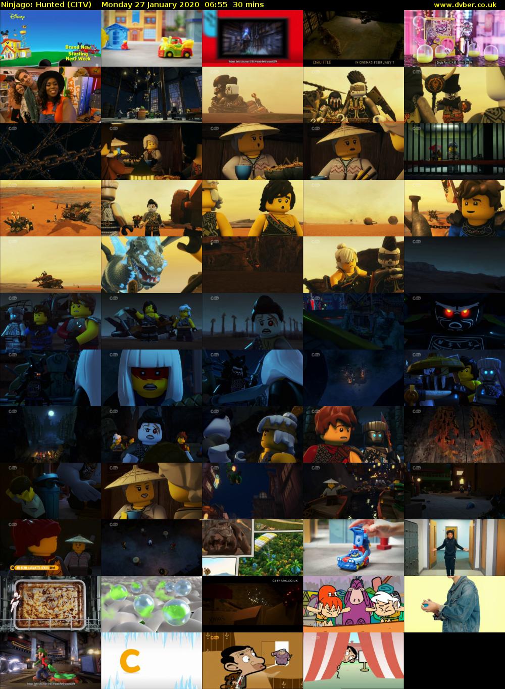 Ninjago: Hunted (CITV) Monday 27 January 2020 06:55 - 07:25