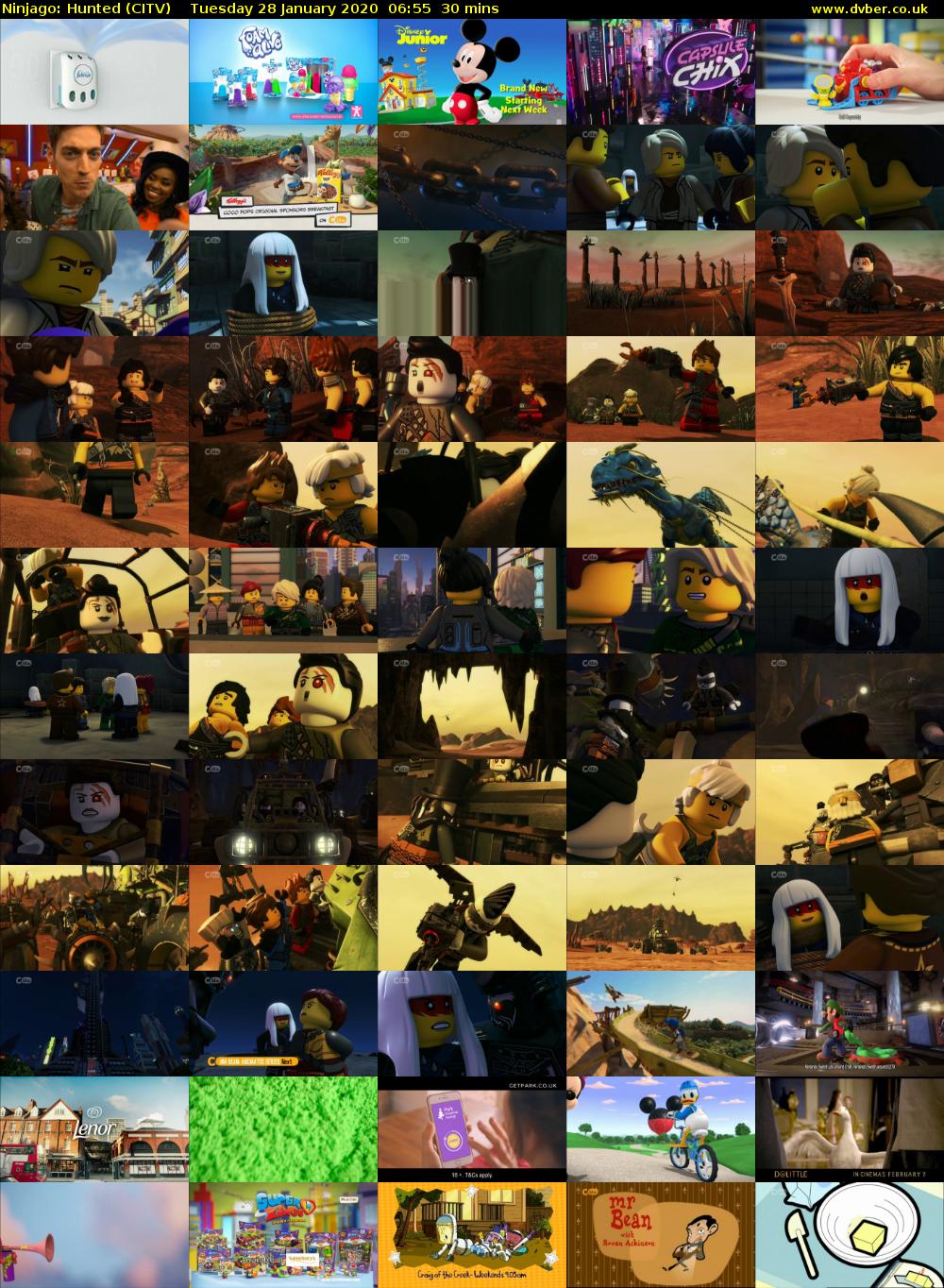 Ninjago: Hunted (CITV) Tuesday 28 January 2020 06:55 - 07:25