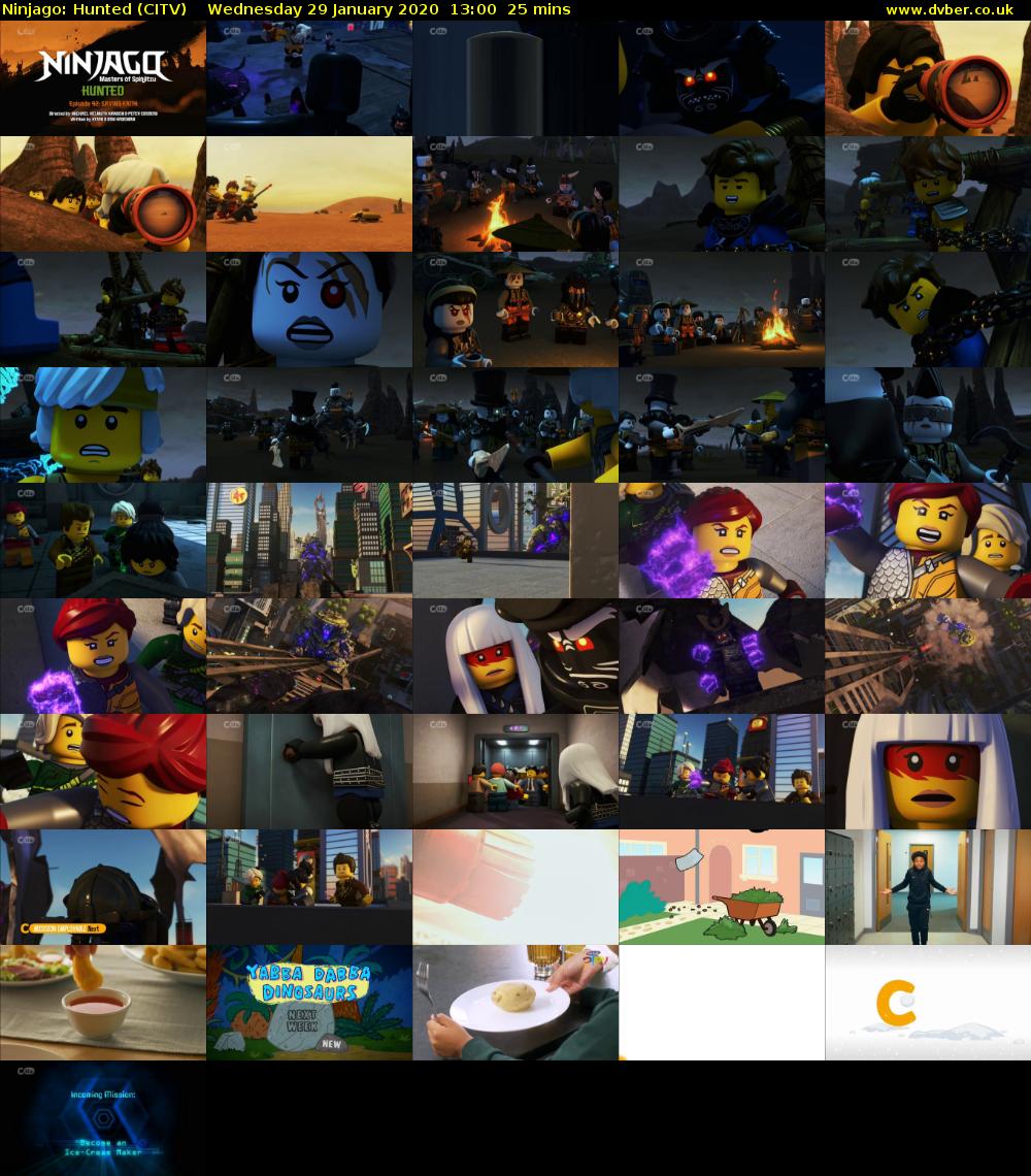 Ninjago: Hunted (CITV) Wednesday 29 January 2020 13:00 - 13:25