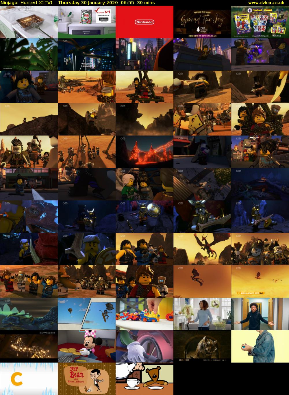 Ninjago: Hunted (CITV) Thursday 30 January 2020 06:55 - 07:25
