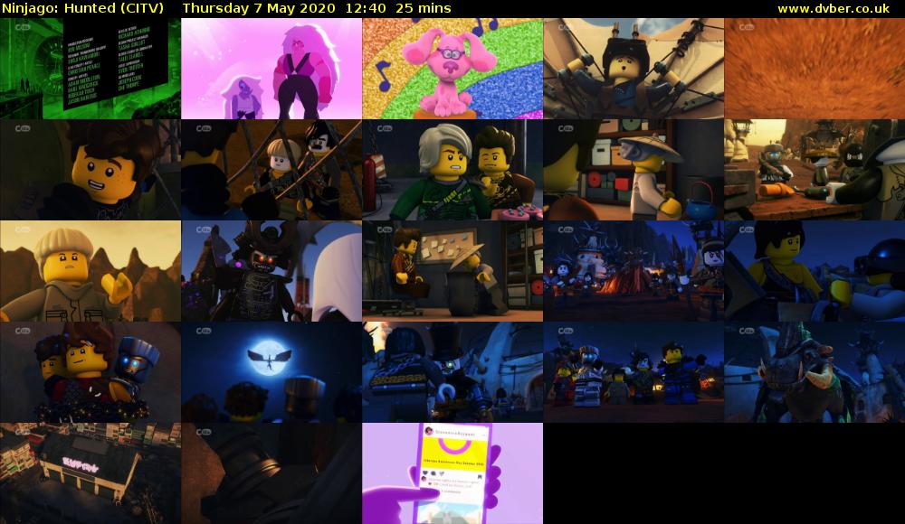 Ninjago: Hunted (CITV) Thursday 7 May 2020 12:40 - 13:05