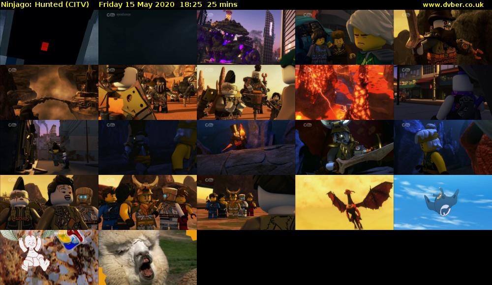 Ninjago: Hunted (CITV) Friday 15 May 2020 18:25 - 18:50