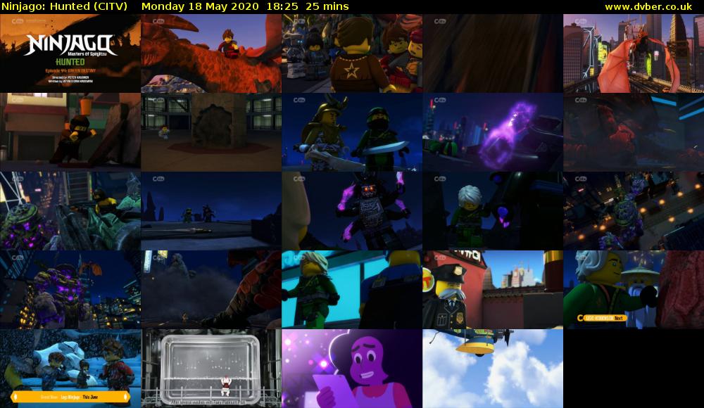 Ninjago: Hunted (CITV) Monday 18 May 2020 18:25 - 18:50