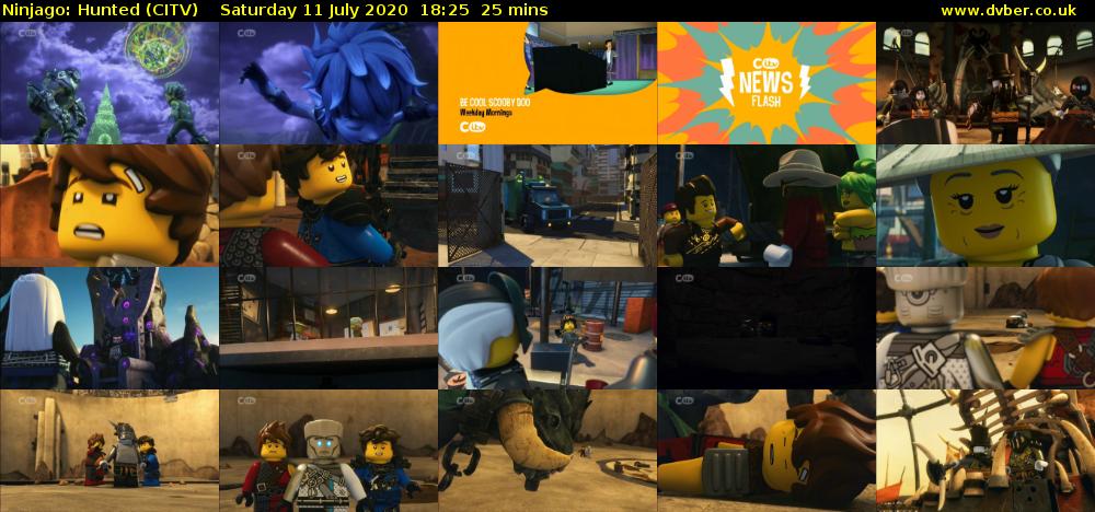 Ninjago: Hunted (CITV) Saturday 11 July 2020 18:25 - 18:50