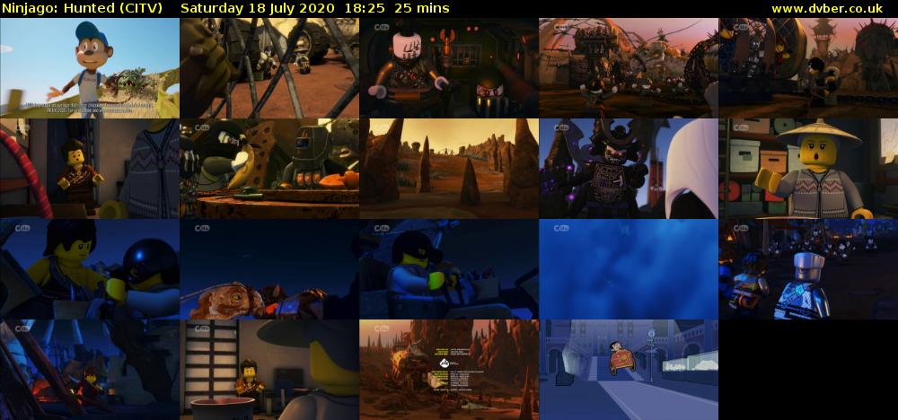 Ninjago: Hunted (CITV) Saturday 18 July 2020 18:25 - 18:50