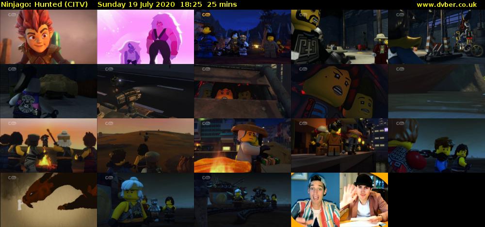 Ninjago: Hunted (CITV) Sunday 19 July 2020 18:25 - 18:50