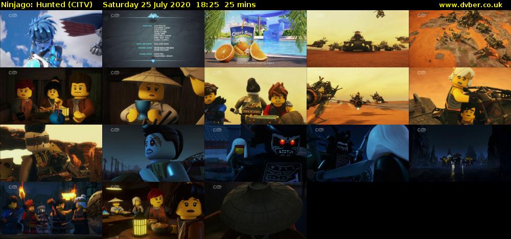 Ninjago: Hunted (CITV) Saturday 25 July 2020 18:25 - 18:50