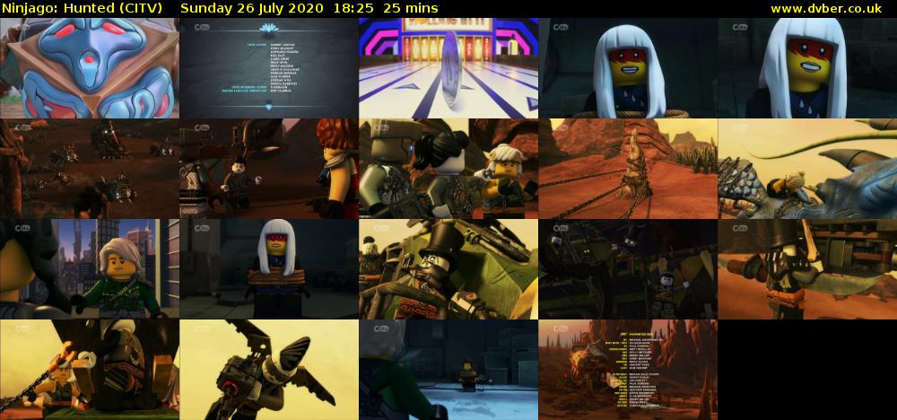 Ninjago: Hunted (CITV) Sunday 26 July 2020 18:25 - 18:50