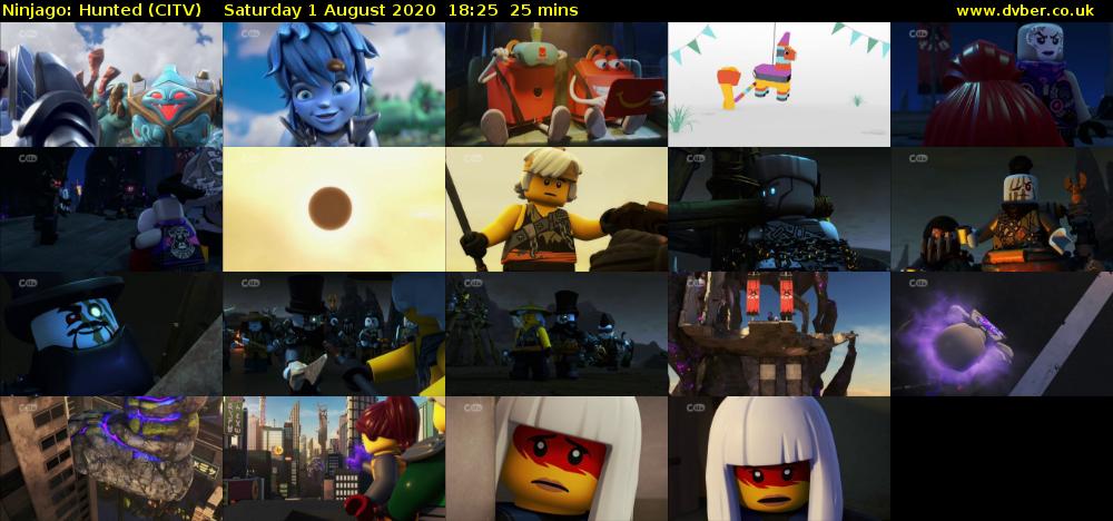Ninjago: Hunted (CITV) Saturday 1 August 2020 18:25 - 18:50