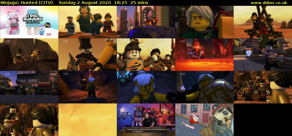 Ninjago: Hunted (CITV) Sunday 2 August 2020 18:25 - 18:50