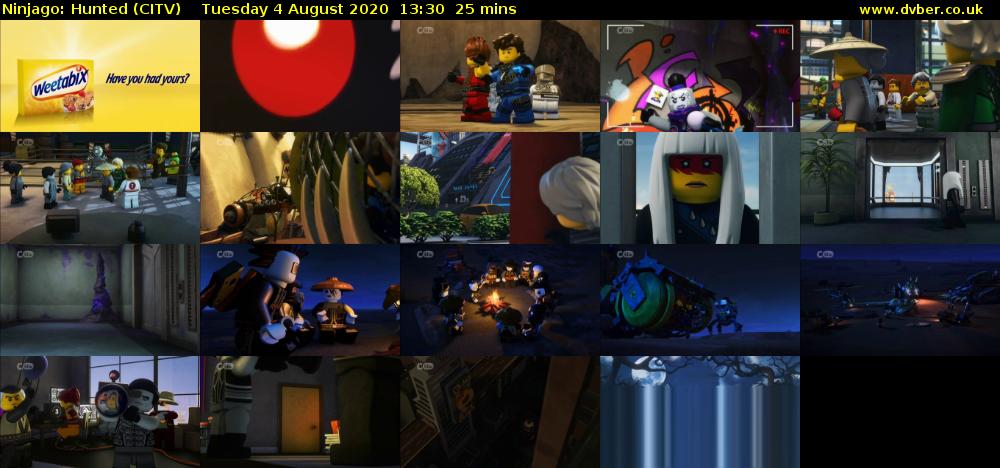 Ninjago: Hunted (CITV) Tuesday 4 August 2020 13:30 - 13:55
